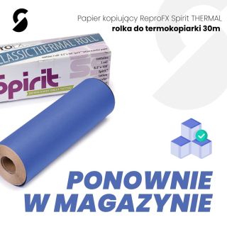 💥 Rolka ReproFX Spirit Thermal jest ponownie dostępna. Stabilny odcisk, spójny transfer i płynny proces pracy bez zbędnych...